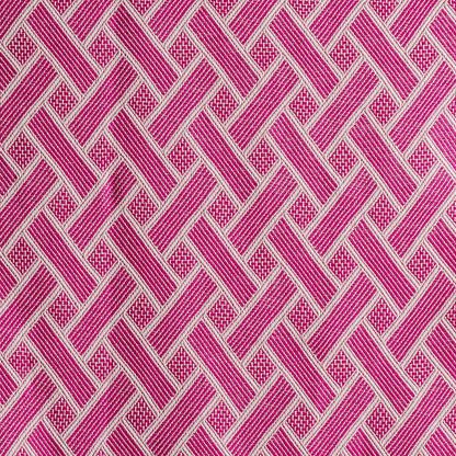 Skjerf - Flettet - Mørk Rosa