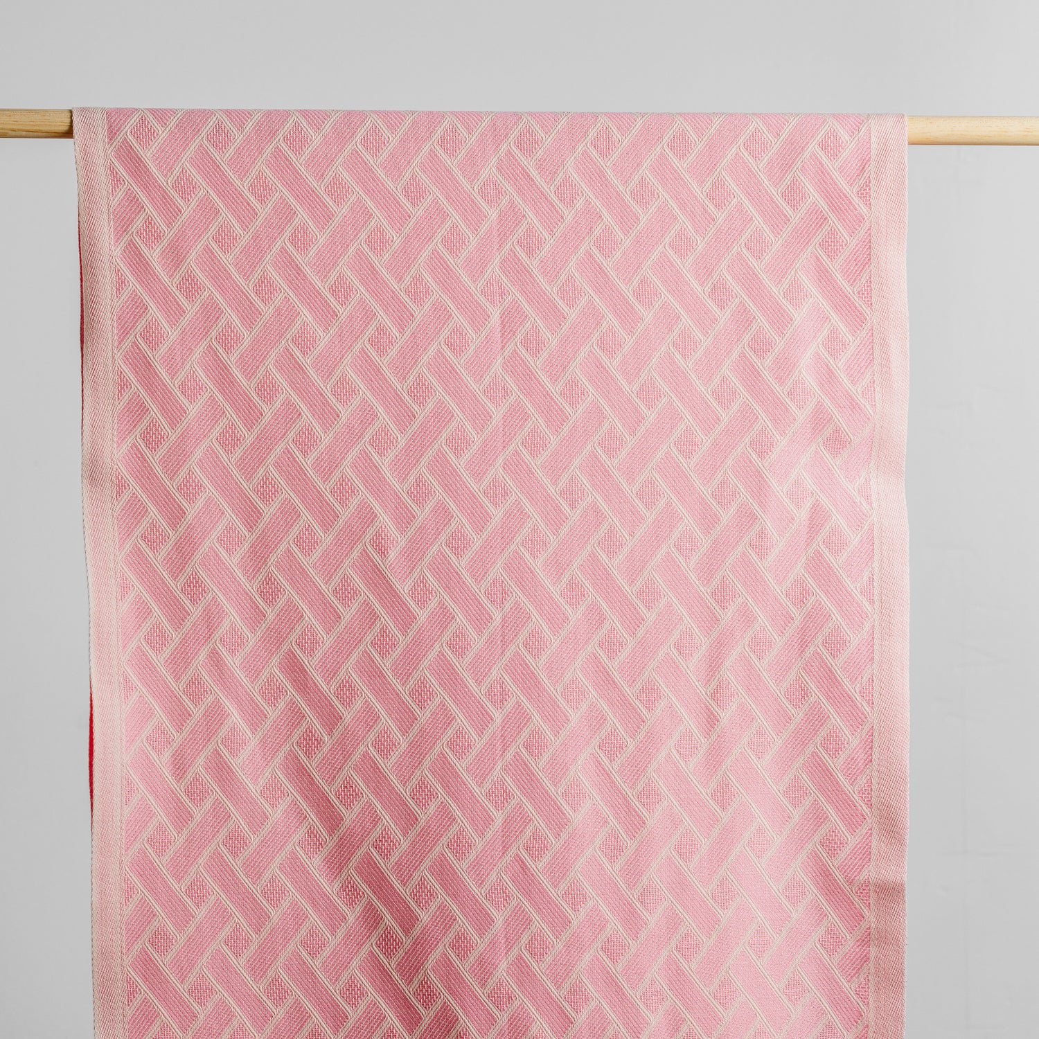 Skjerf - Flettet - Rosa