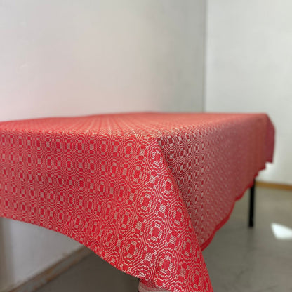 Berlin Rød/Natur 150x150cm